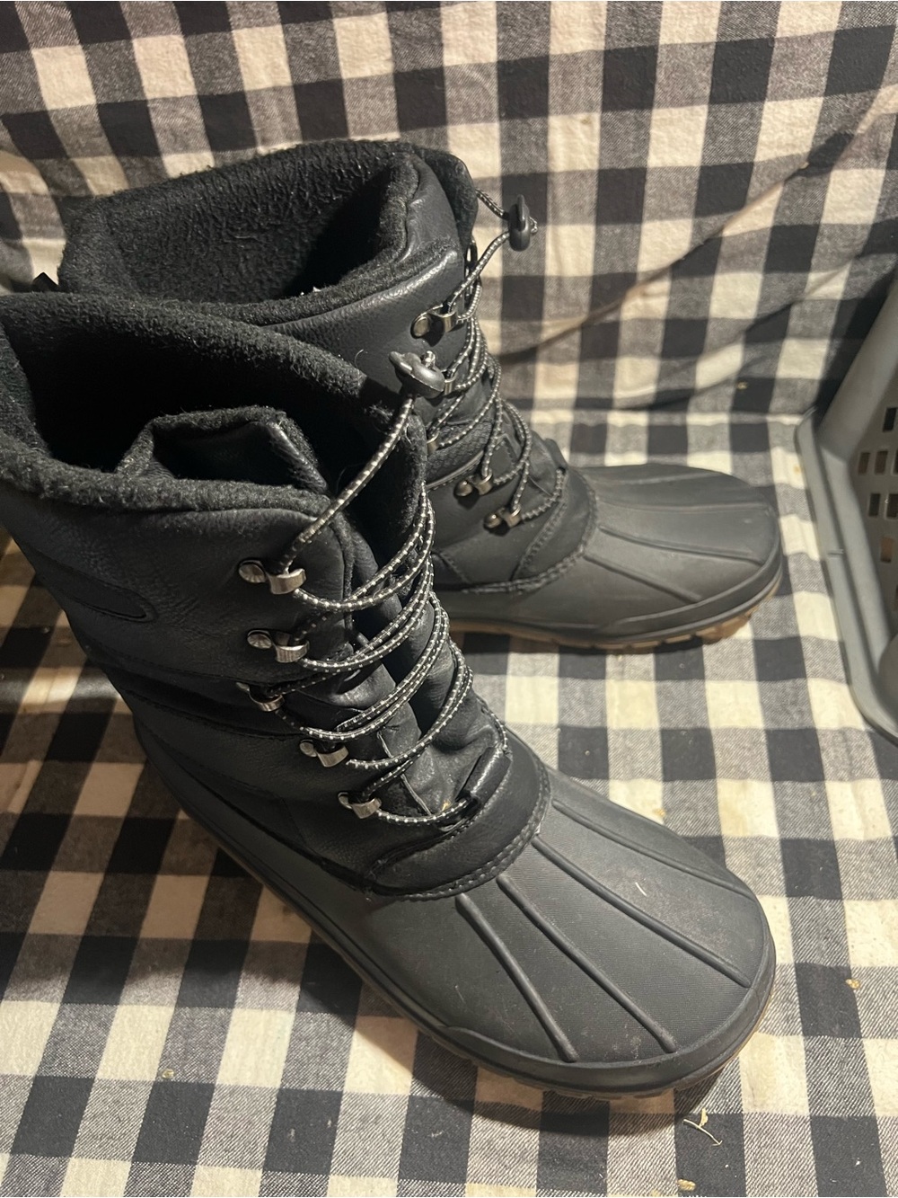 High Sierra Men's Black Waterproof Lace-Up Snow Boots